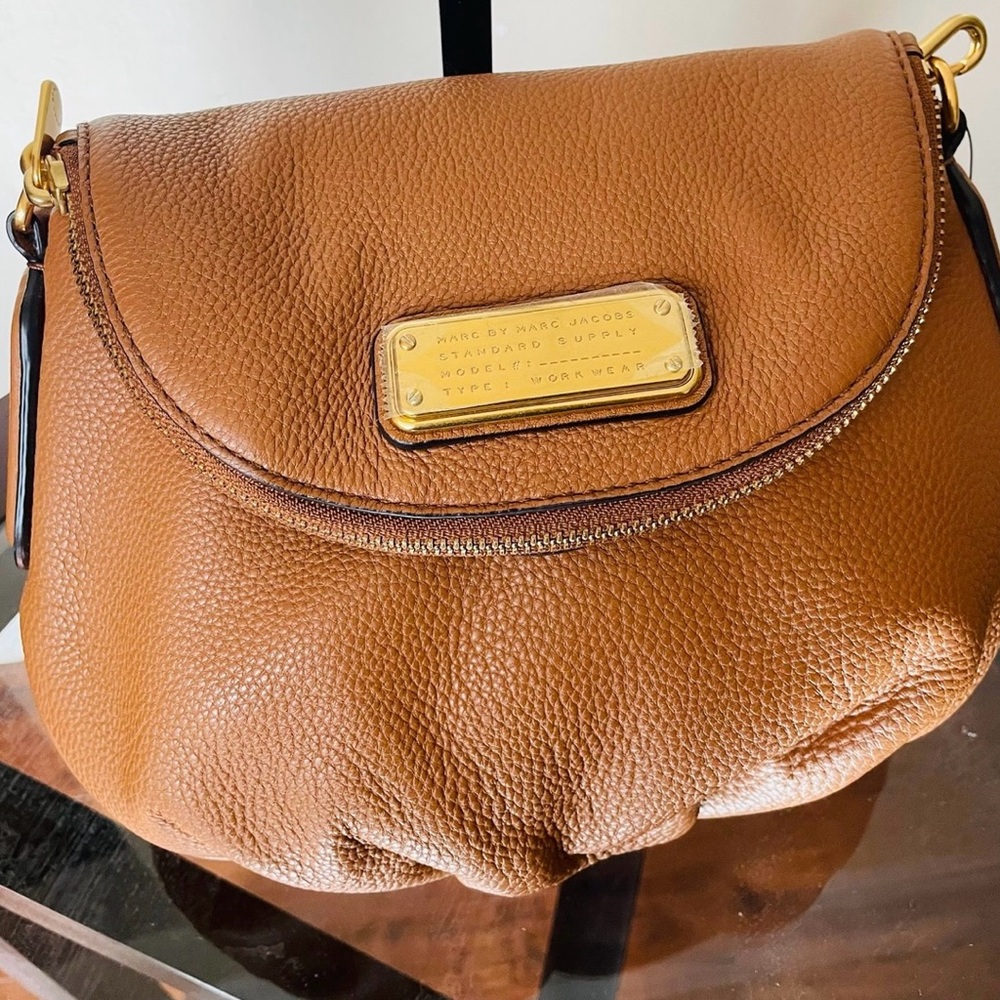 Marc Jacobs Brown Pebbled Leather Shoulder Bag/Crossbody